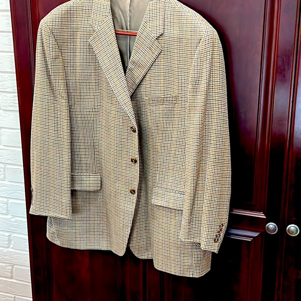 Vintage LAUREN Ralph Lauren Men's 100% Wool Tweed Blazer Sportcoat 50R